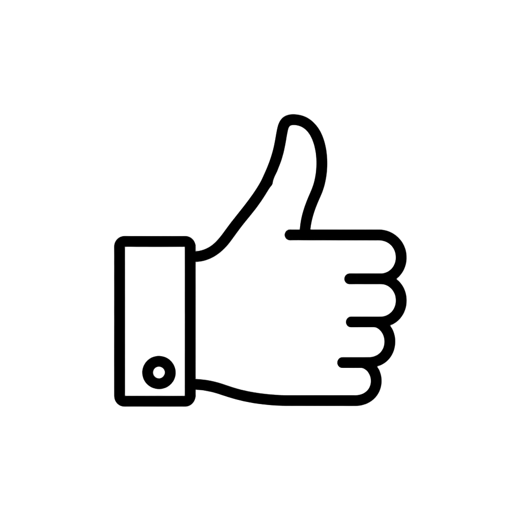 点赞的手 简笔画 图标